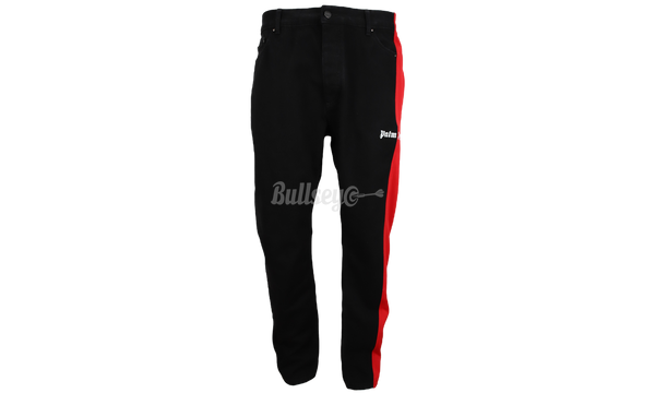 Palm Angels Black/Red Track Pants Jeans-Bullseye Sneaker Leggings Boutique