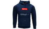 Supreme Box Logo "Red on Navy" Hoodie-Air Jordan V Black Brand Sample