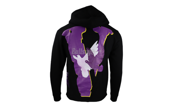 VLone x NAV "Doves" Black Hoodie-Adidas Advantage Black White Cork Men Casual Lifestyle Shoe