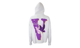 VLone x NAV "Doves" White Hoodie-tie-fastening open-toe sandals