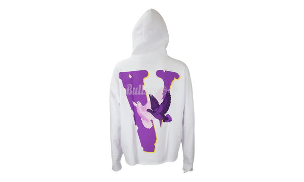 VLone x NAV "Doves" White Hoodie-polished leather chelsea boots Black