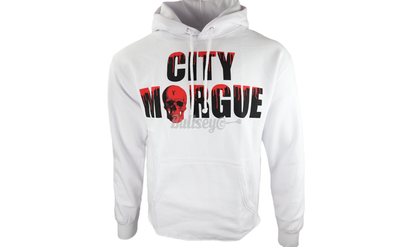 Vlone x City Morgue Dogs White Hoodie-Bullseye Aktivitetsskor Boutique