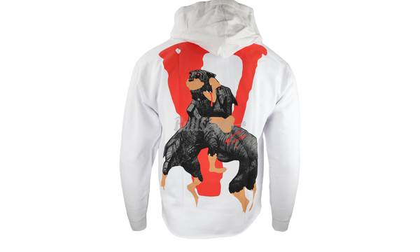 Vlone x City Morgue Dogs White Hoodie-Кроссовки nike air jordan 1 retro 1 digital pink