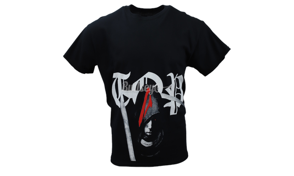 Vlone x NBA Youngboy "Murder Business" Black T-Shirt-side logo sneakers Schwarz