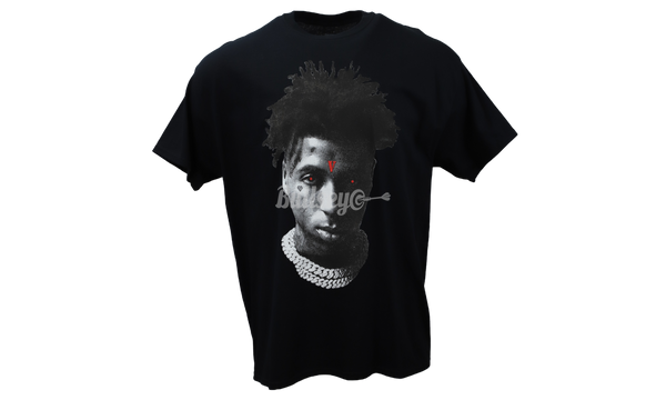 Vlone x NBA Youngboy "Reapers Child" Black T-Shirt-Bullseye Red-white-black Sneaker Boutique