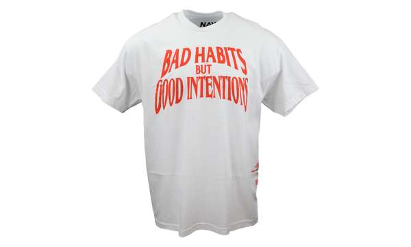 Vlone x Nav "Bad Habits" White T-Shirt-Bullseye Crying Sneaker Boutique