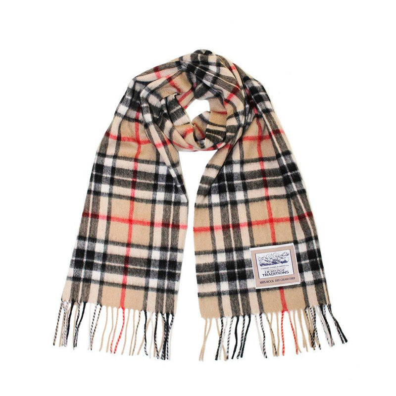 Heritage Traditions 100% Pure Wool Tartan Scarves Shawls and Wraps