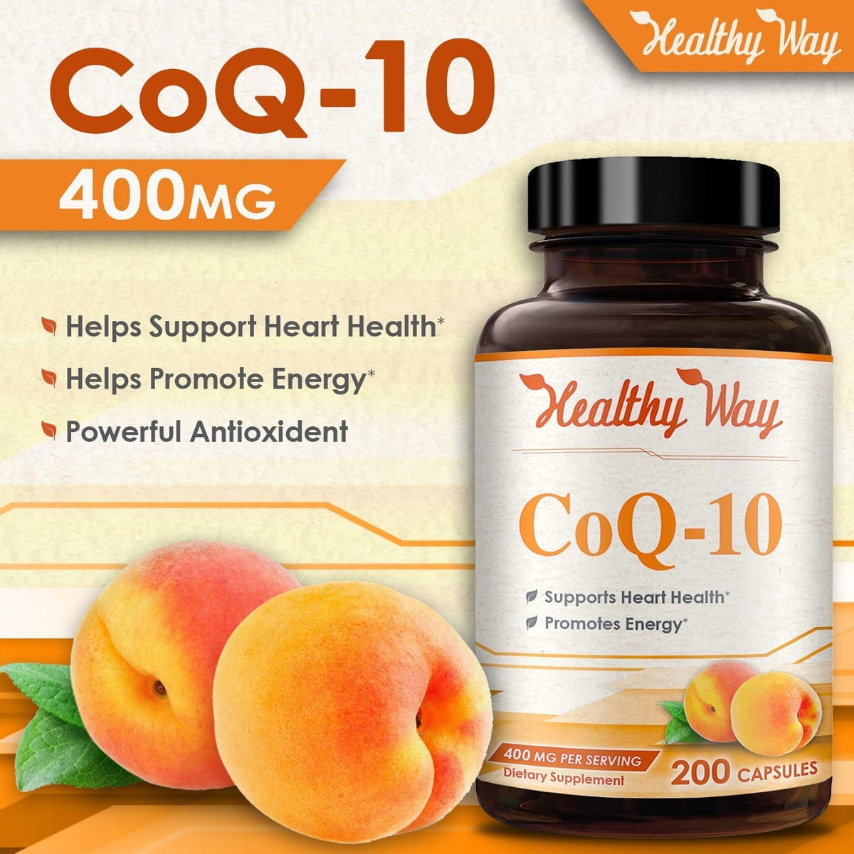 CoQ10 - 400 mg - 200 Capsules