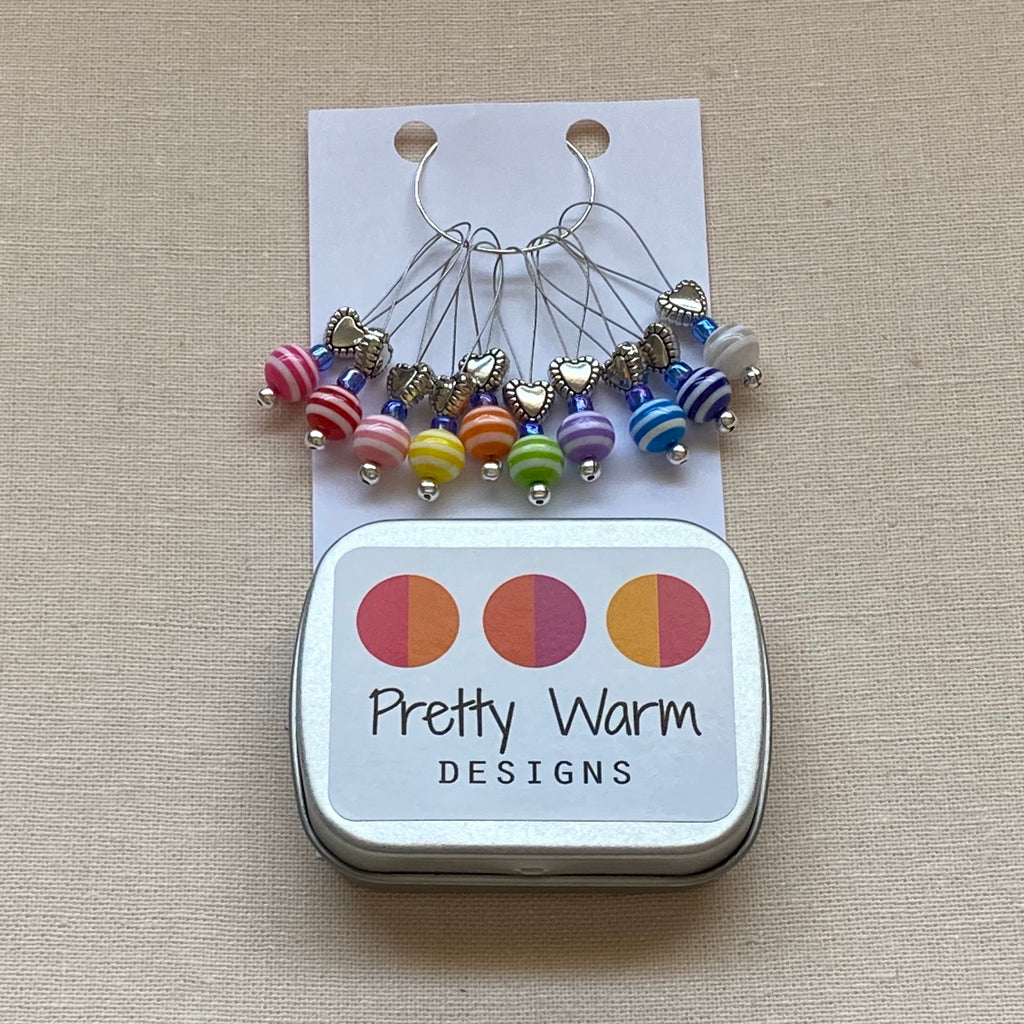 Pretty Warm Designs Stitch Markers – Needles 'n Pins Yarn Shoppe