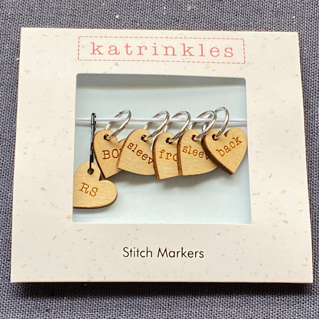 Katrinkles Acrylic Cat Stitch Marker Set
