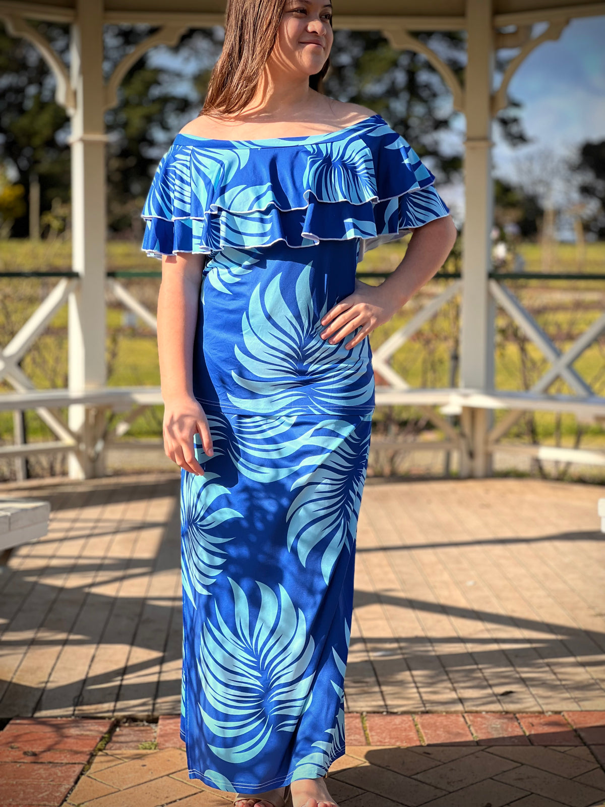 Lani Puletasi (Blue) | Polydress Fashion