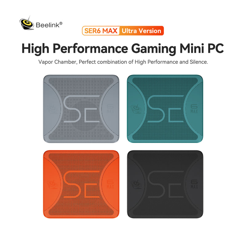 Beelink SER5 MAX Mini PC,Ryzen 7 5800H(up to 4.4GHz) Mini Computer,TDP 54W  High-Performance Mini Pc Ryzen,Micro PC 16GB/1TB PCle3.0 SSD Support 4K