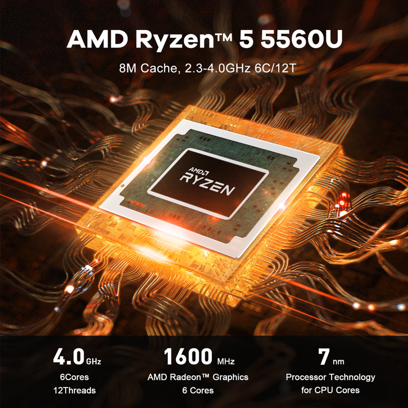 Beelink-Mini PC SER5 PRO AMD Ryzen 7 5700U, Wi-Fi 6 BT 5.2, triple  affichage DDR4 3200MHz, prend en charge les touristes, NVcloser, SSD -  AliExpress