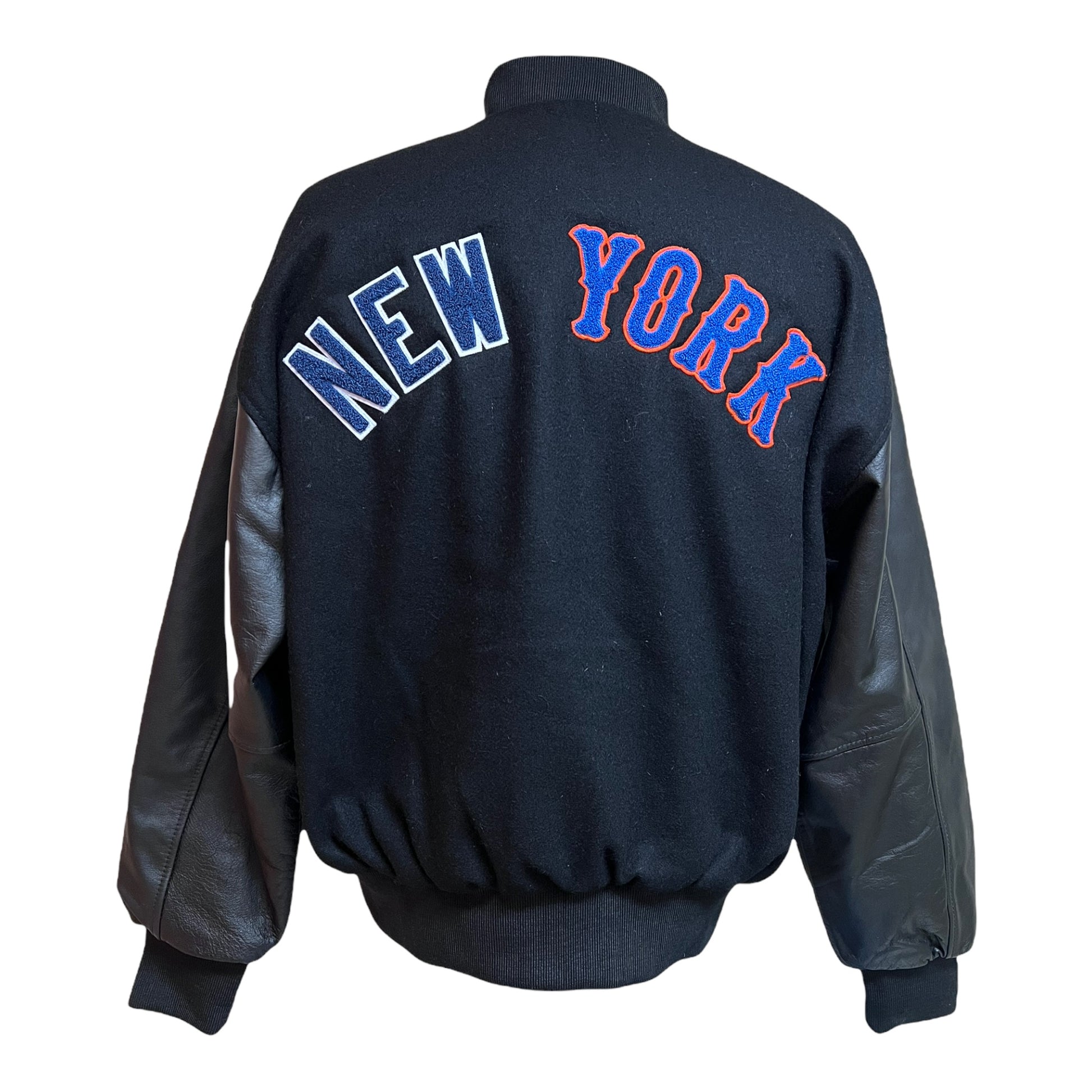 New York x NY Varsity Wool & Leather Jacket – Q718