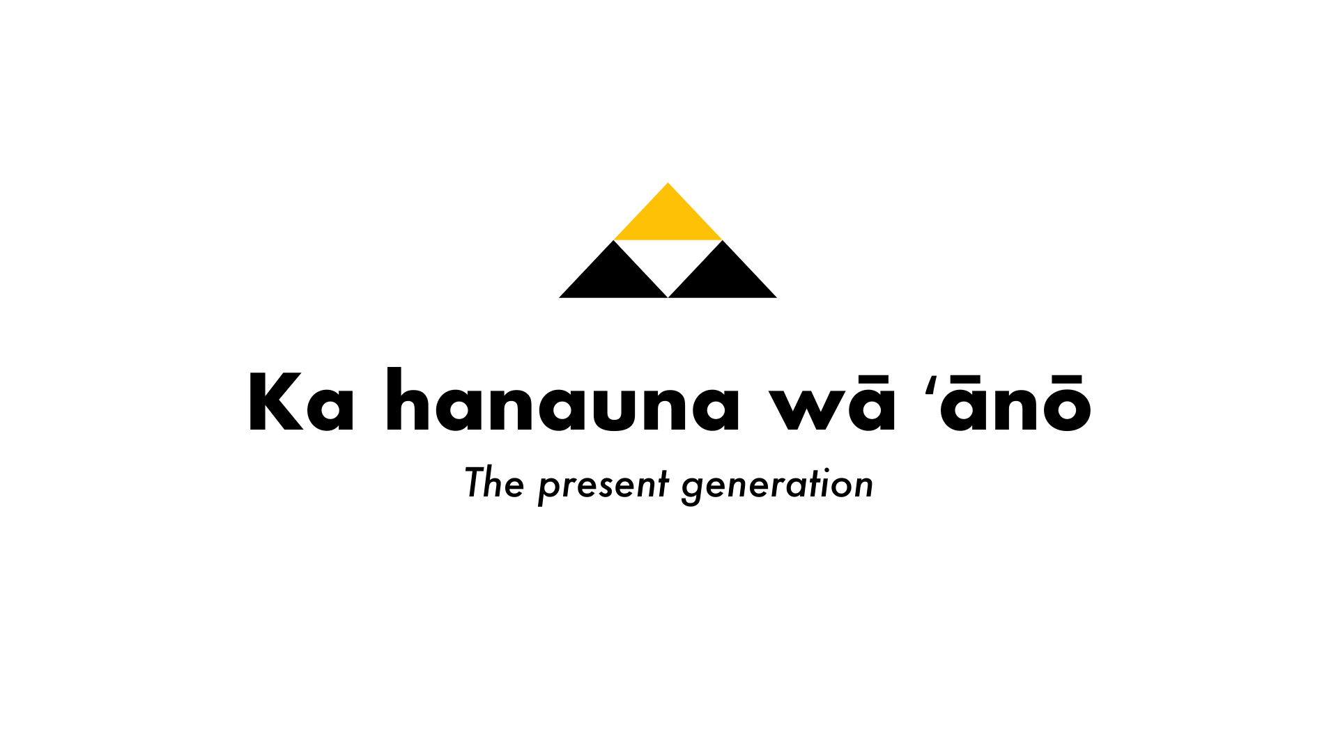 The present generation Maoli logo design