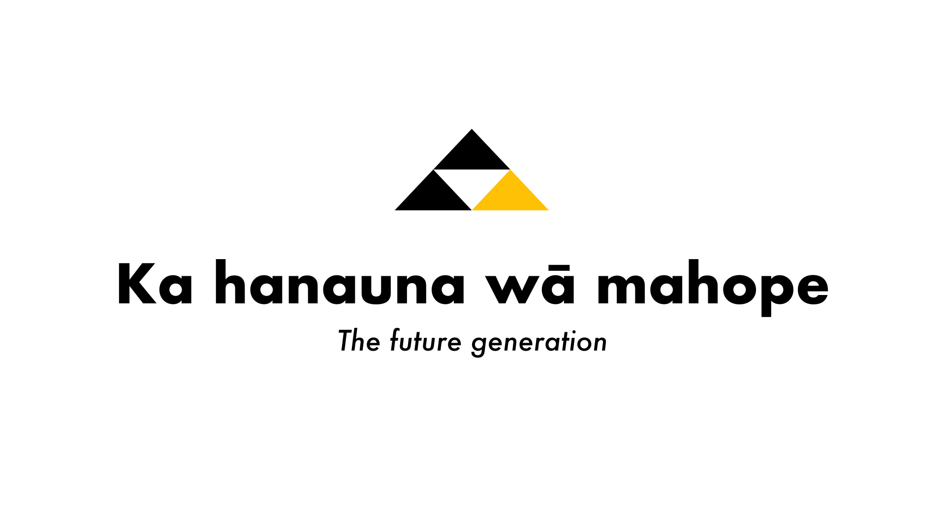 The future generation Maoli logo design
