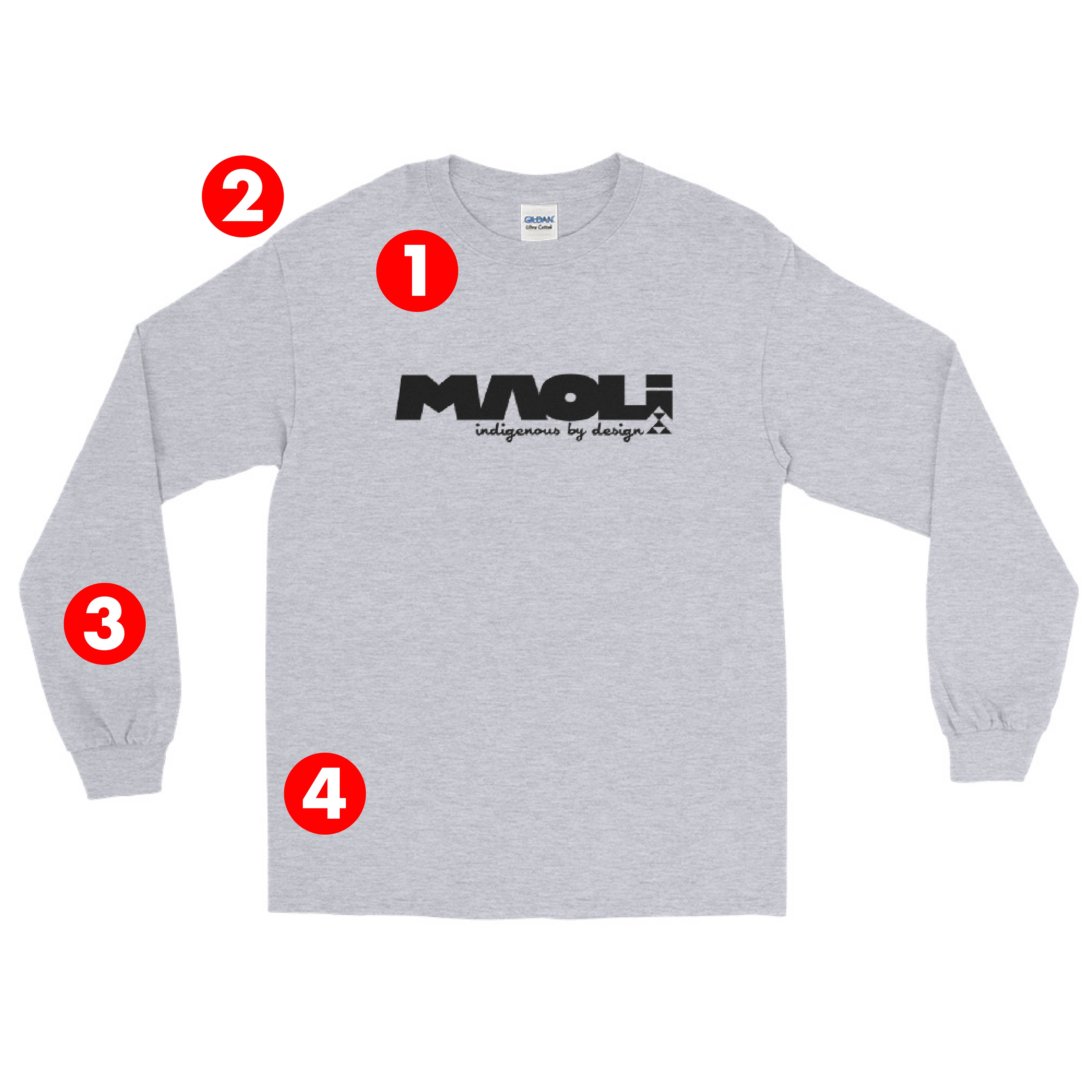 Maoli Classic-Fit Long Sleeve T-Shirt Example