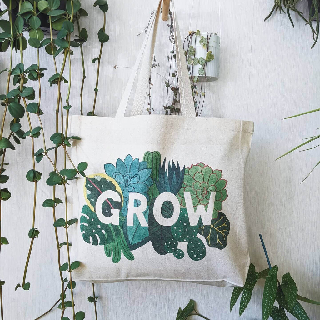 grow shopper tote bag