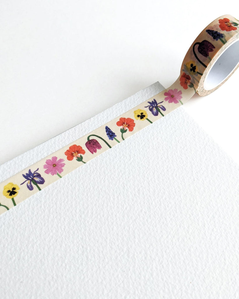 Flower Garden Washi Tape /Flowers with butterfly washi tape /Japanese –  DokkiDesign