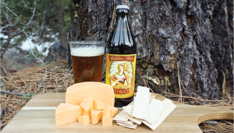 The Creamery Gouda and Red Rock Brewing Co. Golden Halo Blonde Ale 
