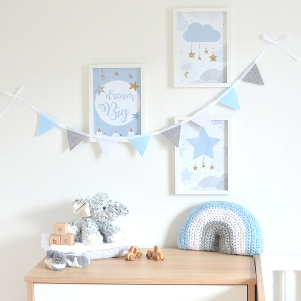 Baby Blue Nursery Decorations