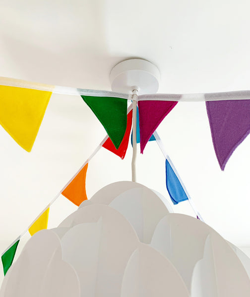 Hang bunting across the ceiling