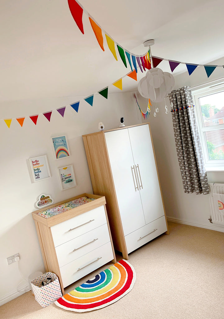 Rainbow nursery decor