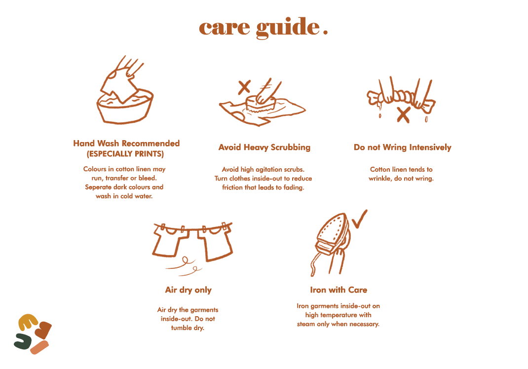 How to take care of cotton linen Baju raya