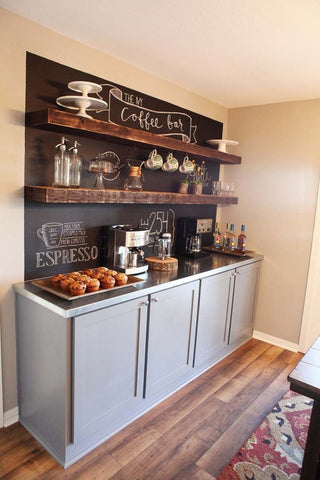 Kitchen Work Zones: How to Design a Coffee Bar Station - Dura