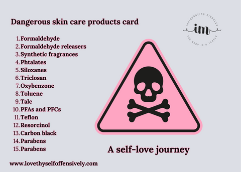 On this self-love journey be informed of dangerous skin care products that seep into the blood stream and cause diseases