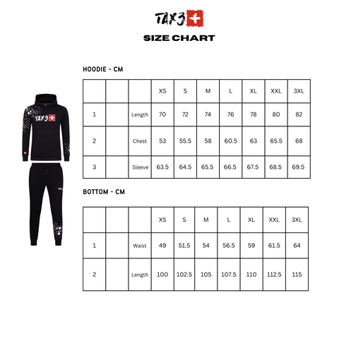 TAX3 BABY HOODIE - BLACK/RED – Tax3