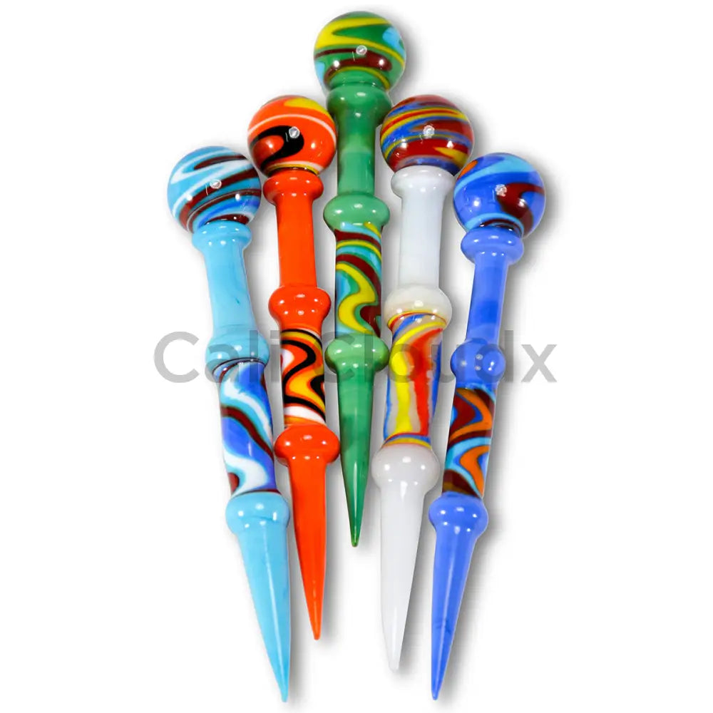 Top w Ball Wavy Dabber - 5 Count