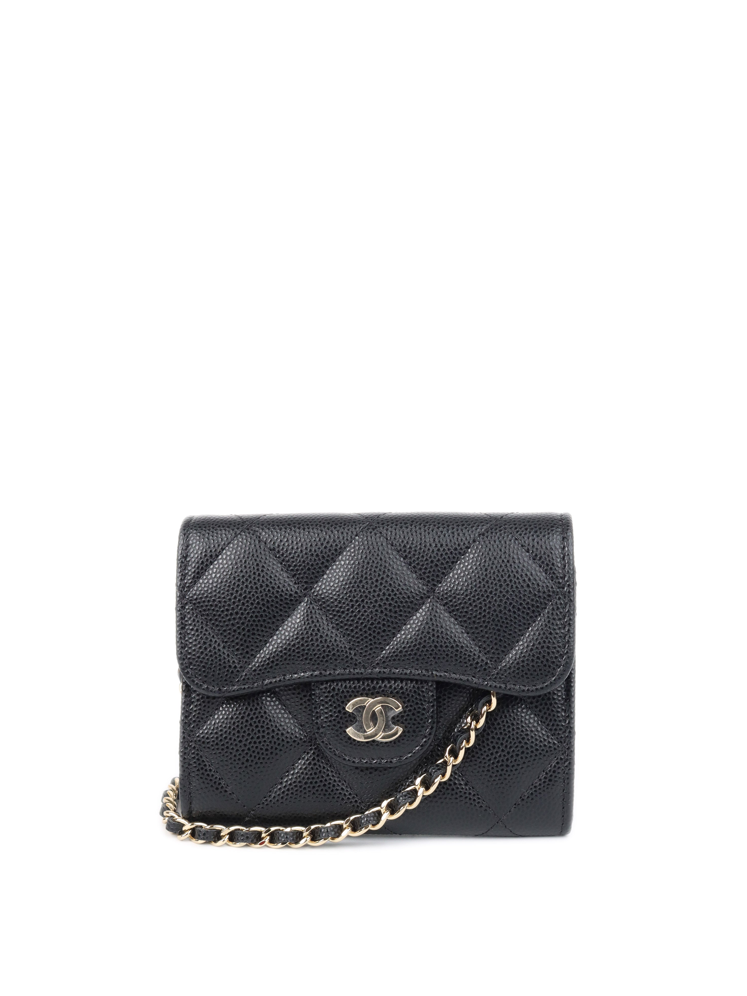 Túi Chanel Classic Medium màu đen da caviar khóa vàng best quality