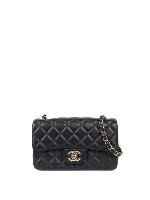 chanel mini black bag