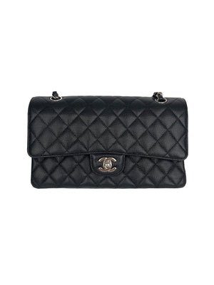 chanel medium classic flap caviar