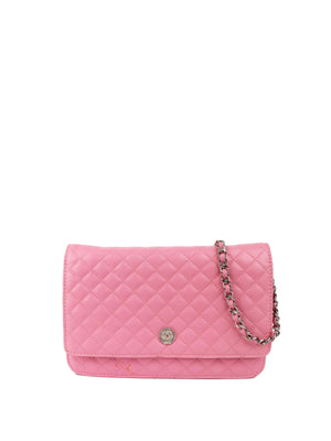 pink wallet on chain chanel