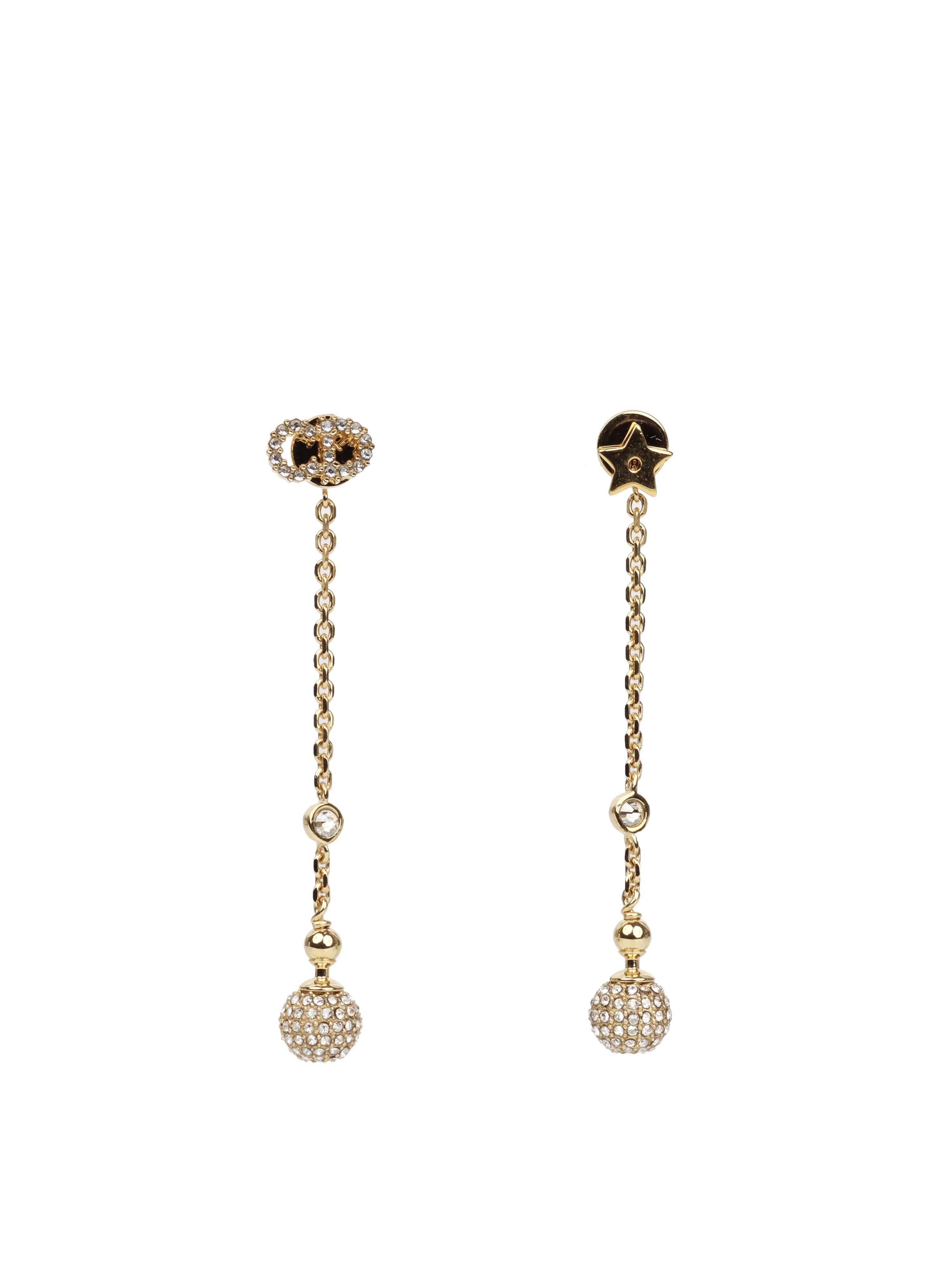 dior ball earrings