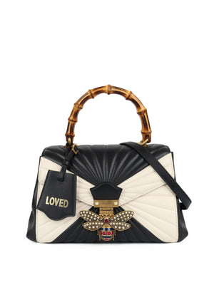 gucci black white bag