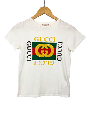 Gucci White Junior T-Shirt with Logo 10 – Votre Luxe