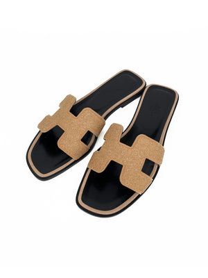 hermes oran crystal sandals