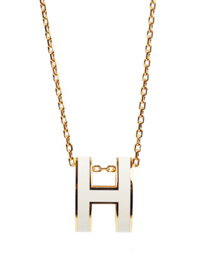 hermes necklace white