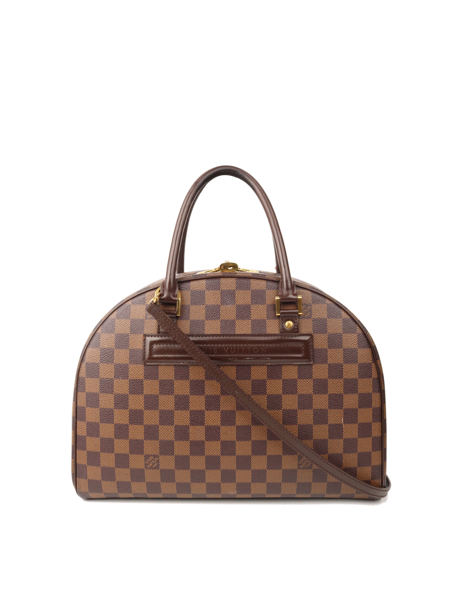 LOUIS VUITTON Damier Ebene Nolita Bag + FREE Twilly Scarf