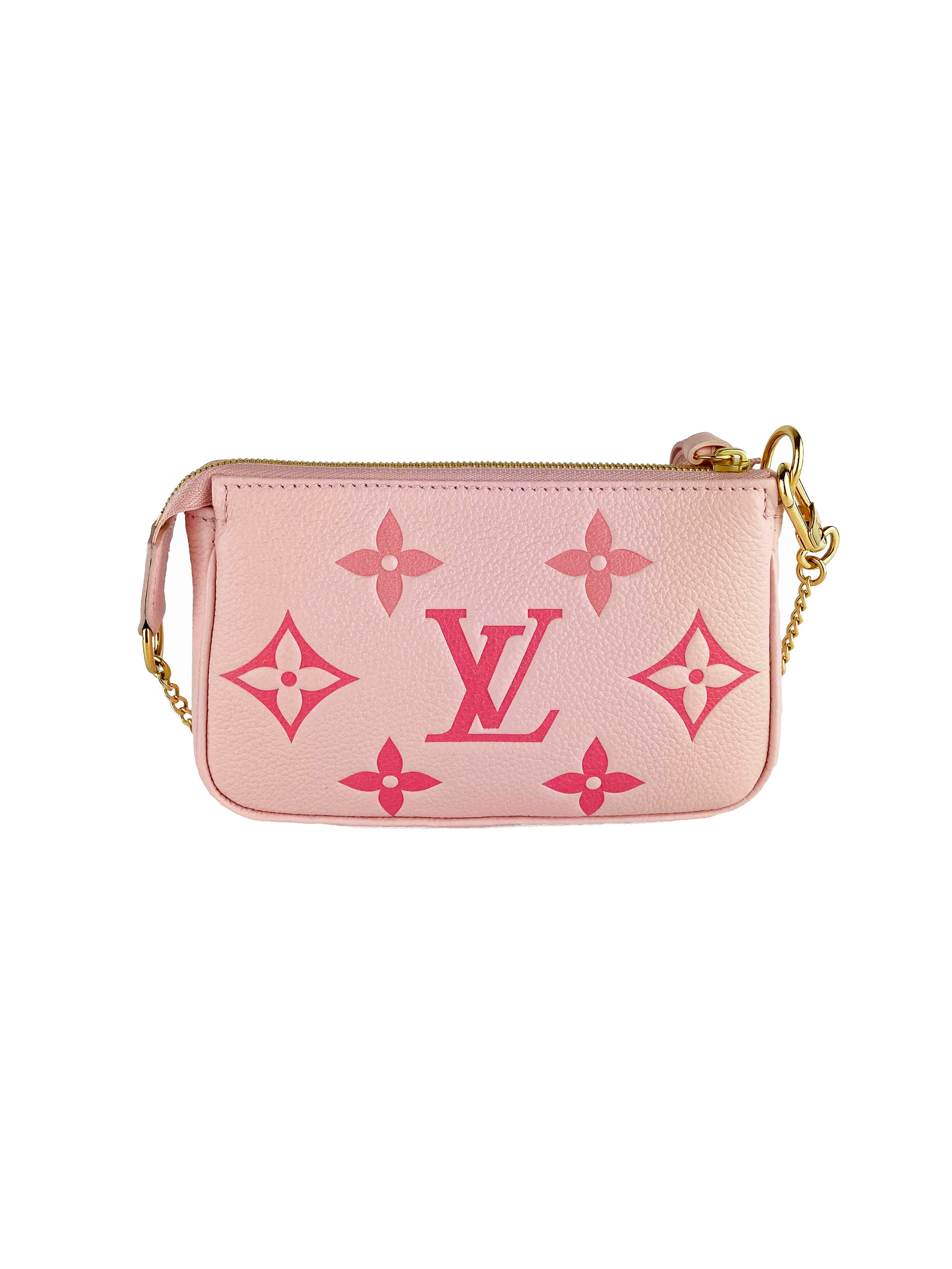 Louis Vuitton Mini pochette collection By the Pool Collector Pink Leather  ref419802  Joli Closet