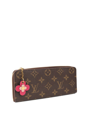 Louis Vuitton Monogram Canvas Clemence Flower Continental Wallet