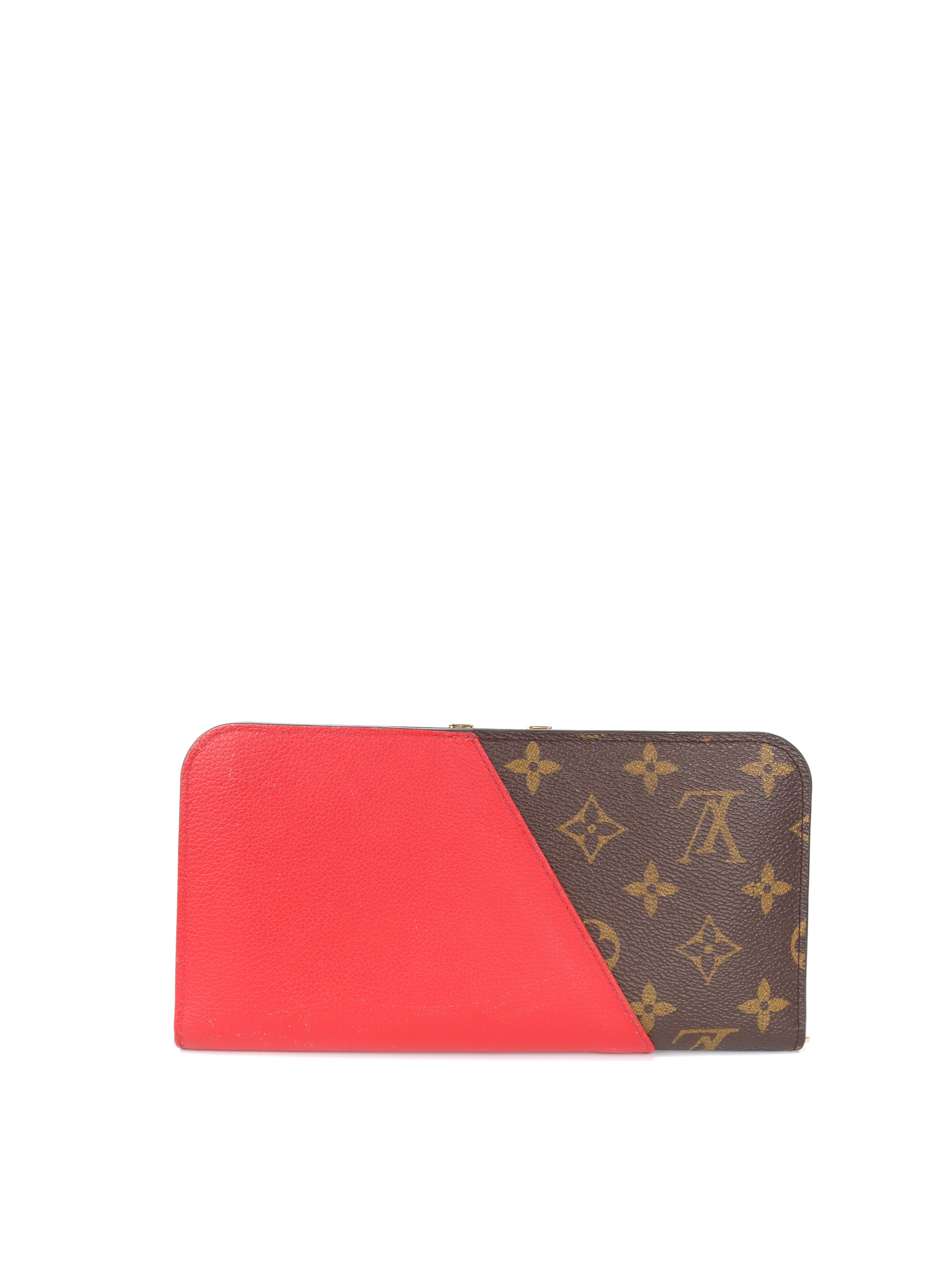 Louis Vuitton  Supreme Brazza Long Wallet Epi  Red TC