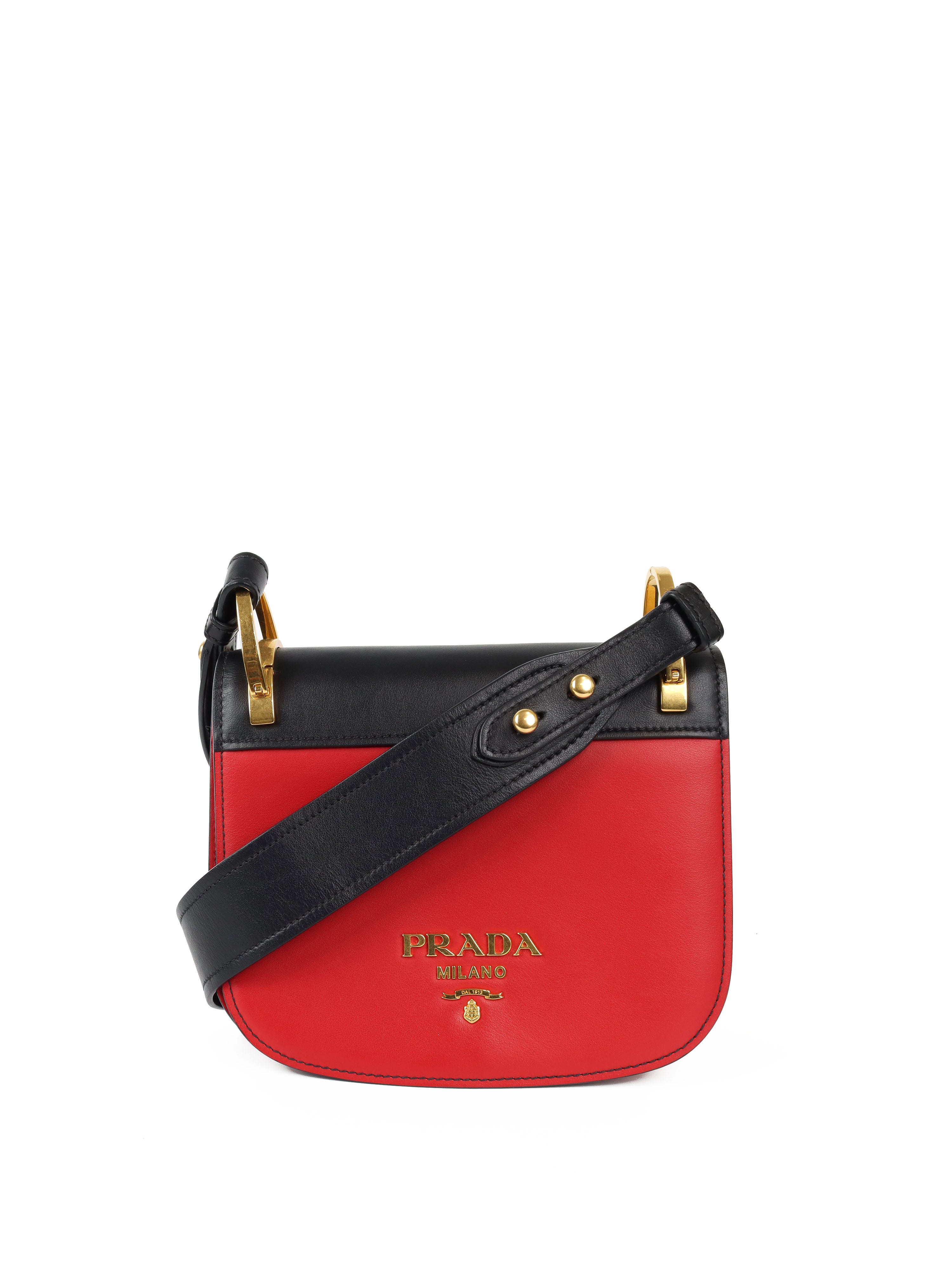 prada red black bag