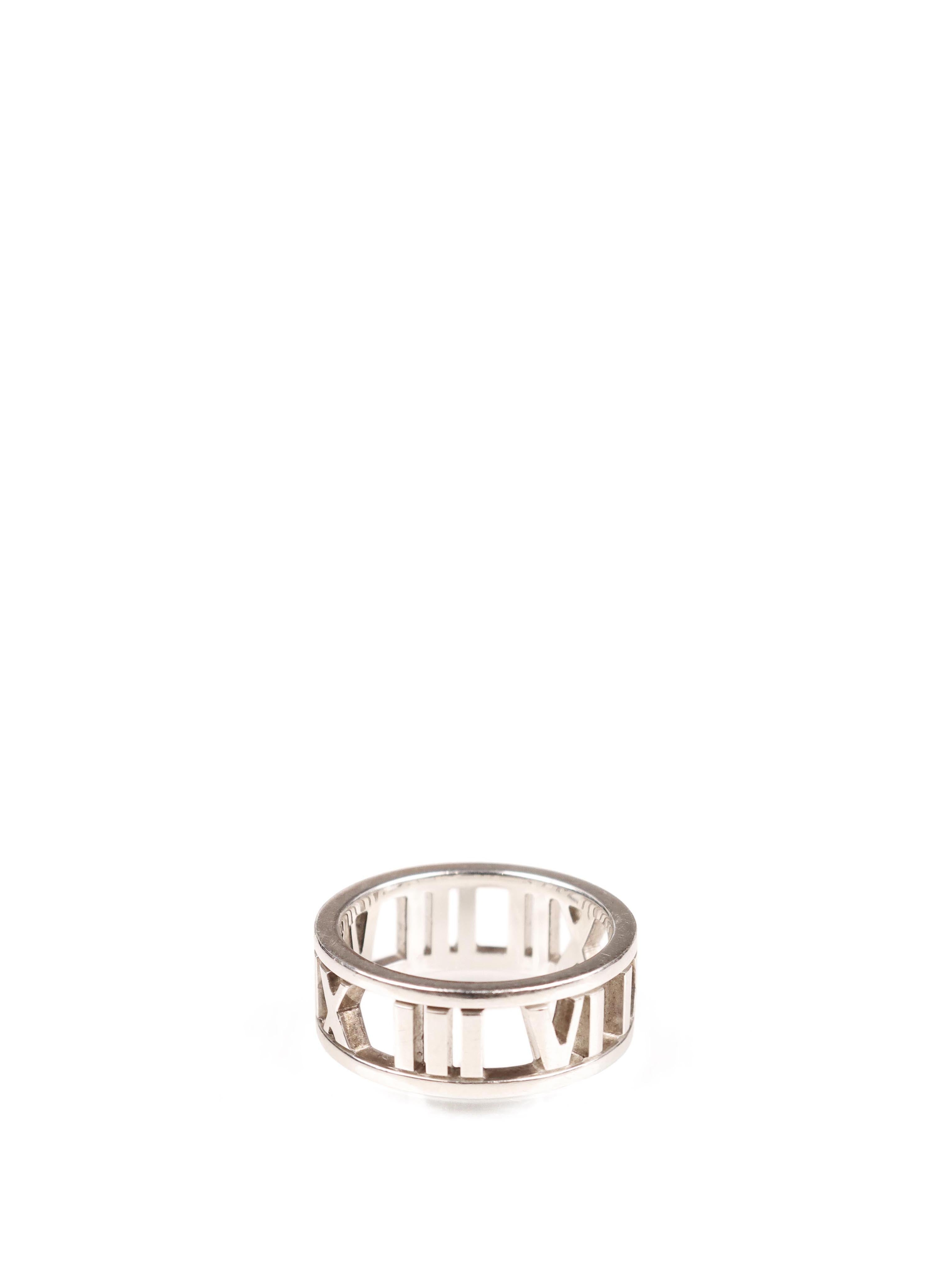 tiffany and co atlas ring silver