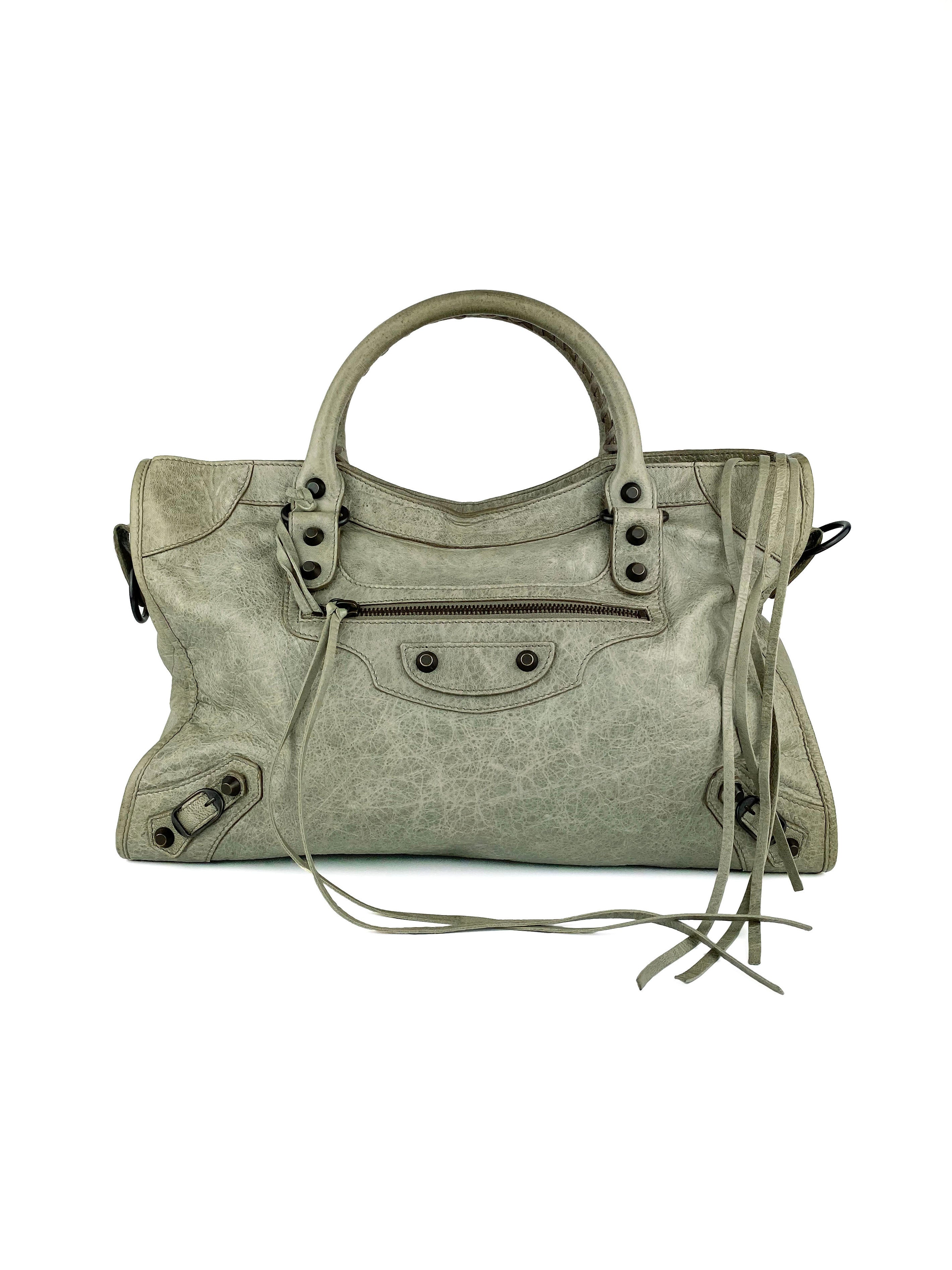 BALENCIAGA Grey The Giant City Handbag 861246 For Sale at 1stDibs   balenciaga 173080