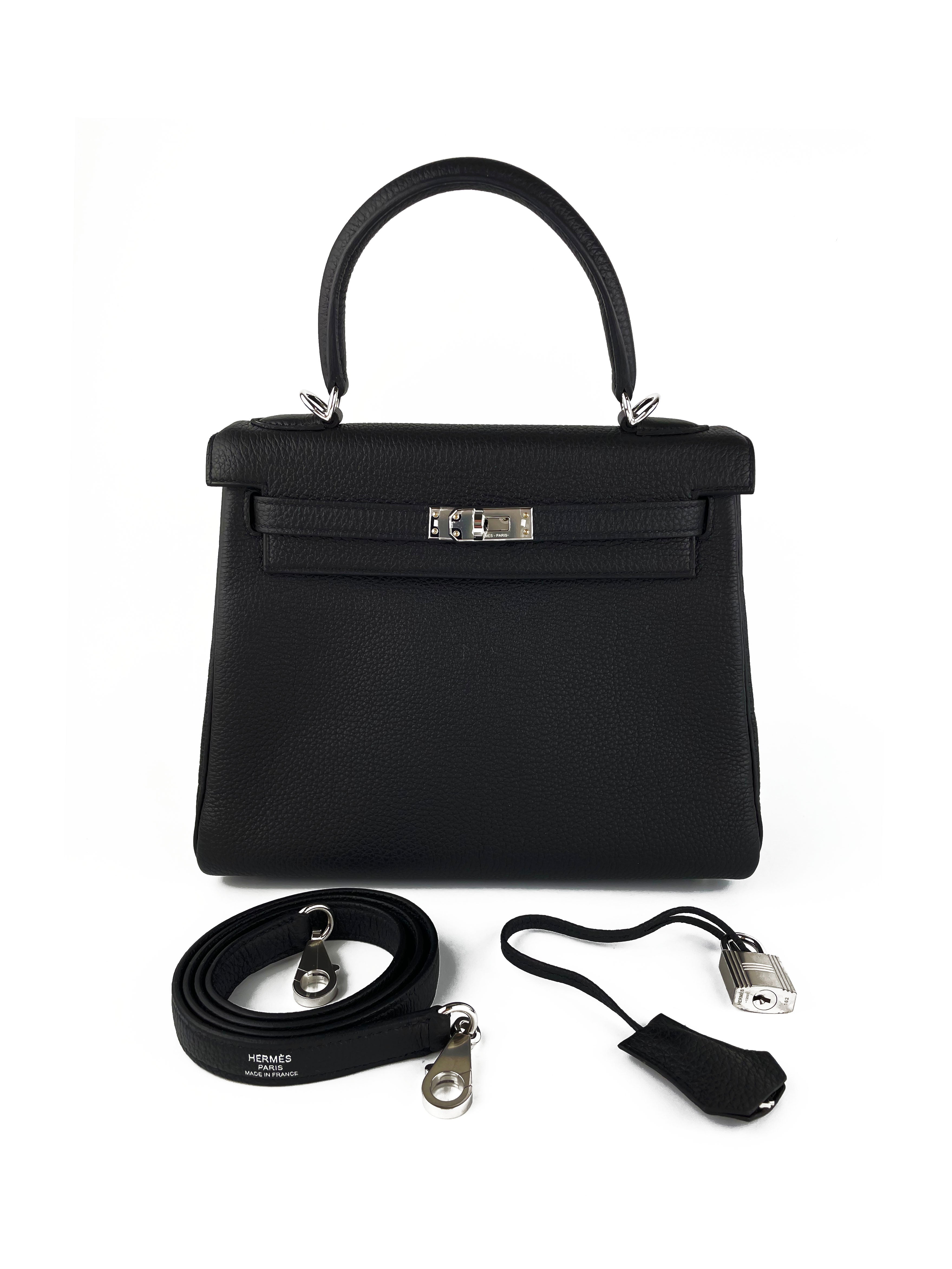 hermes kelly all black