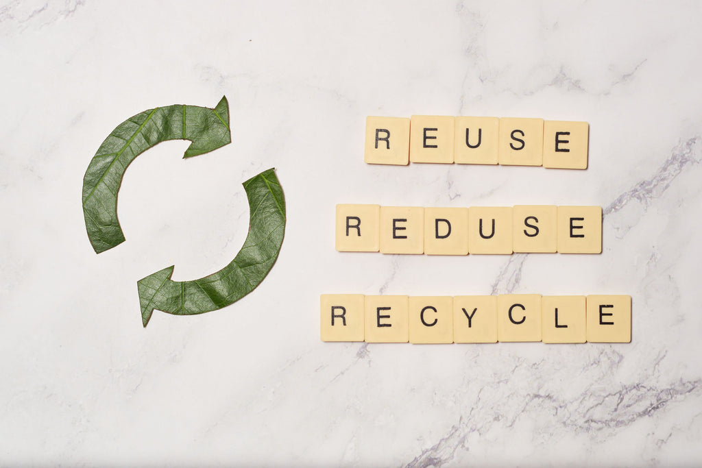 Kreislaufwirtschaft: Reduse, Reuse, Recycle.